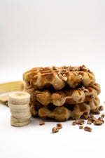 Banana Pecan Waffles