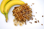Banana Pecan Waffles
